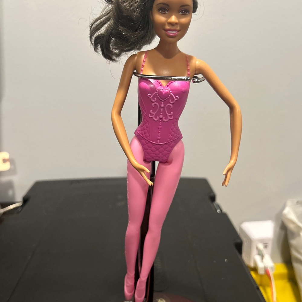 Elegant Pink Doll with Detailed Outfit